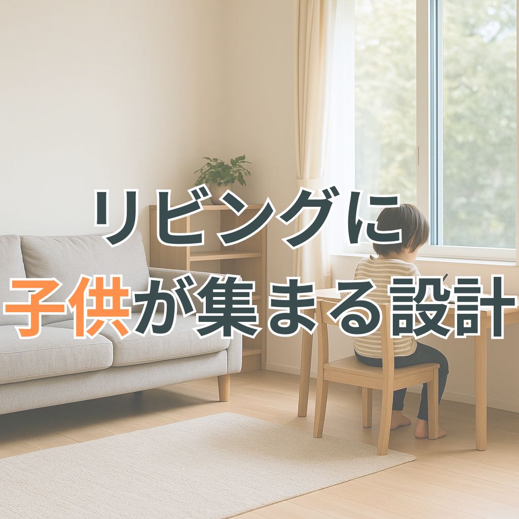 窓際の机で過ごす子どもと、静かに見守る空気を感じるリビングが、自然な家族の幸せを映し出す